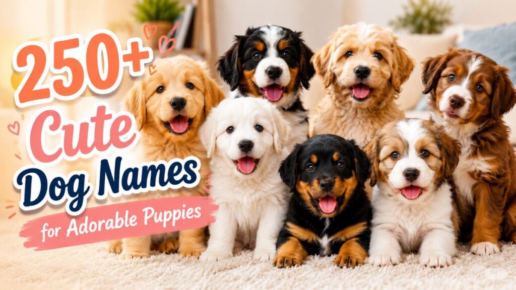 250+ Cute Dog Names for Adorable Puppies