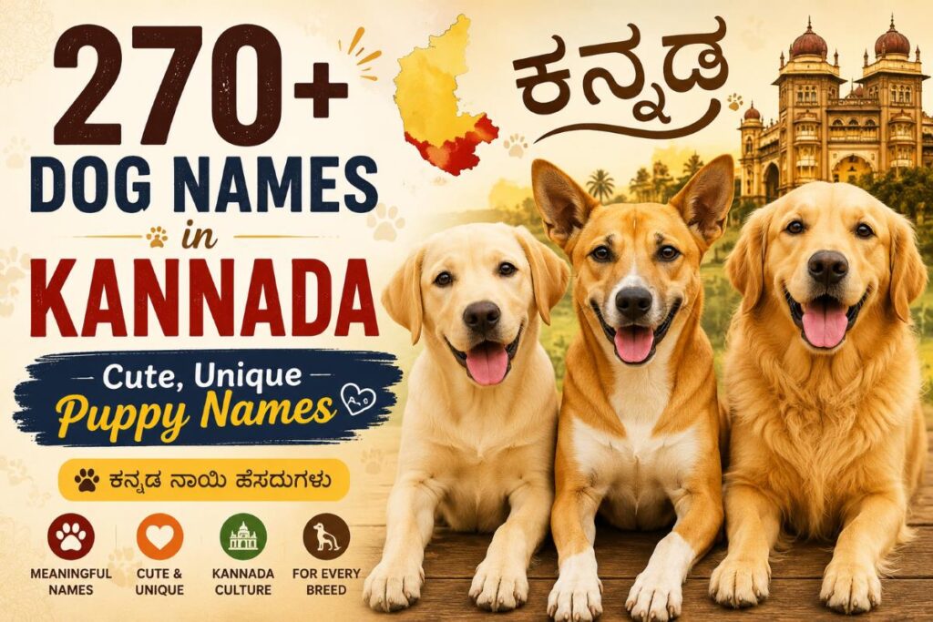 270+ Dog Names in Kannada: Cute, Unique Puppy Names (ಕನ್ನಡ ನಾಯಿ ಹೆಸರುಗಳು)