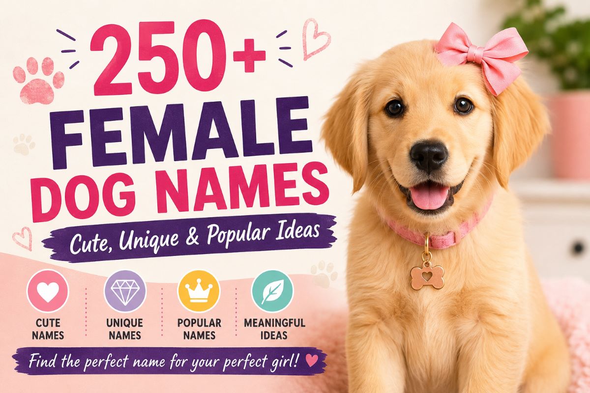 250+ Female Dog Names: Cute, Unique, Popular & Meaningful Ideas