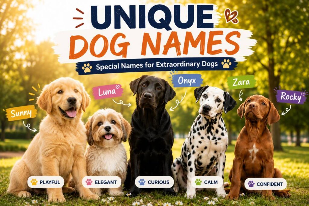 300+ Unique Dog Names That Stand Out