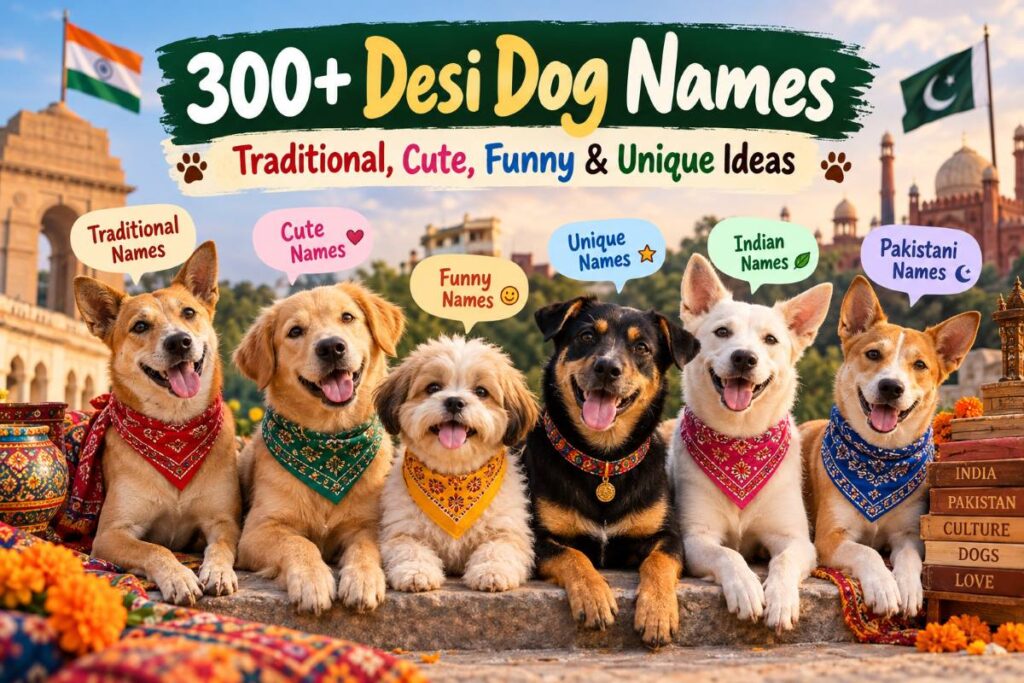 300+ Desi Dog Names – Traditional, Cute, Funny & Unique